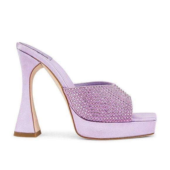 New JEFFREY CAMPBELLHollywood Mulelavender - Lilac Satin$145